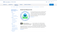screenshot of external resources page for the superfund